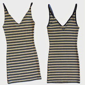 Topshop Sparkle Striped Camisole Dress